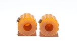 Fada 53 / 5F60 / 5F50 Catalin Radio Knobs - Original Yellow Pair